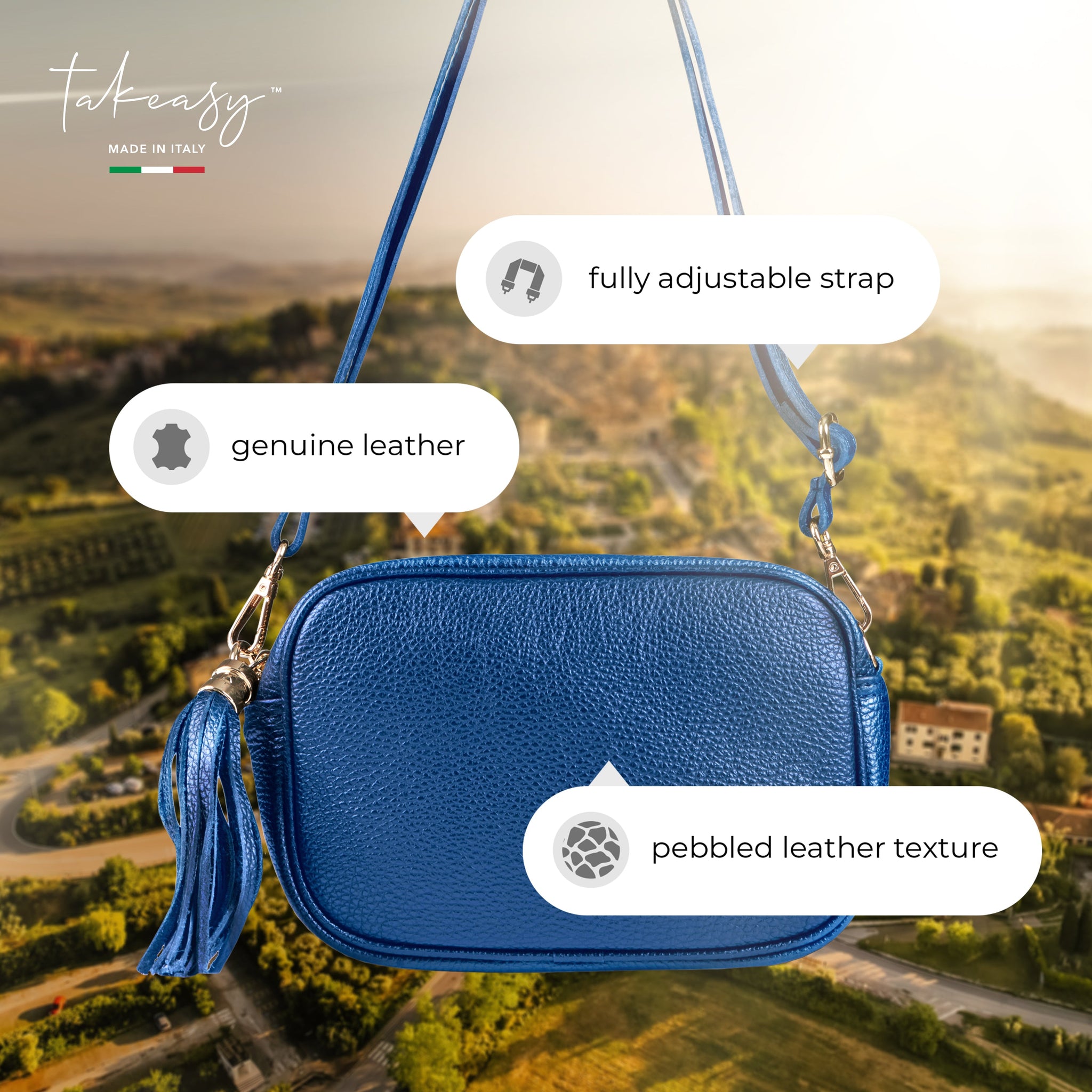 Calf Leather Crossbody Bag