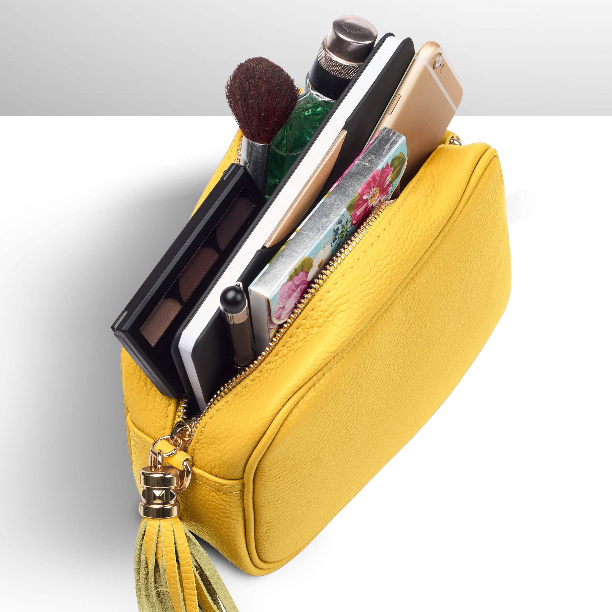 Italian Genuine Calf Leather Crossbody Bag 231302 - TAKEASY - Flyclothing LLC