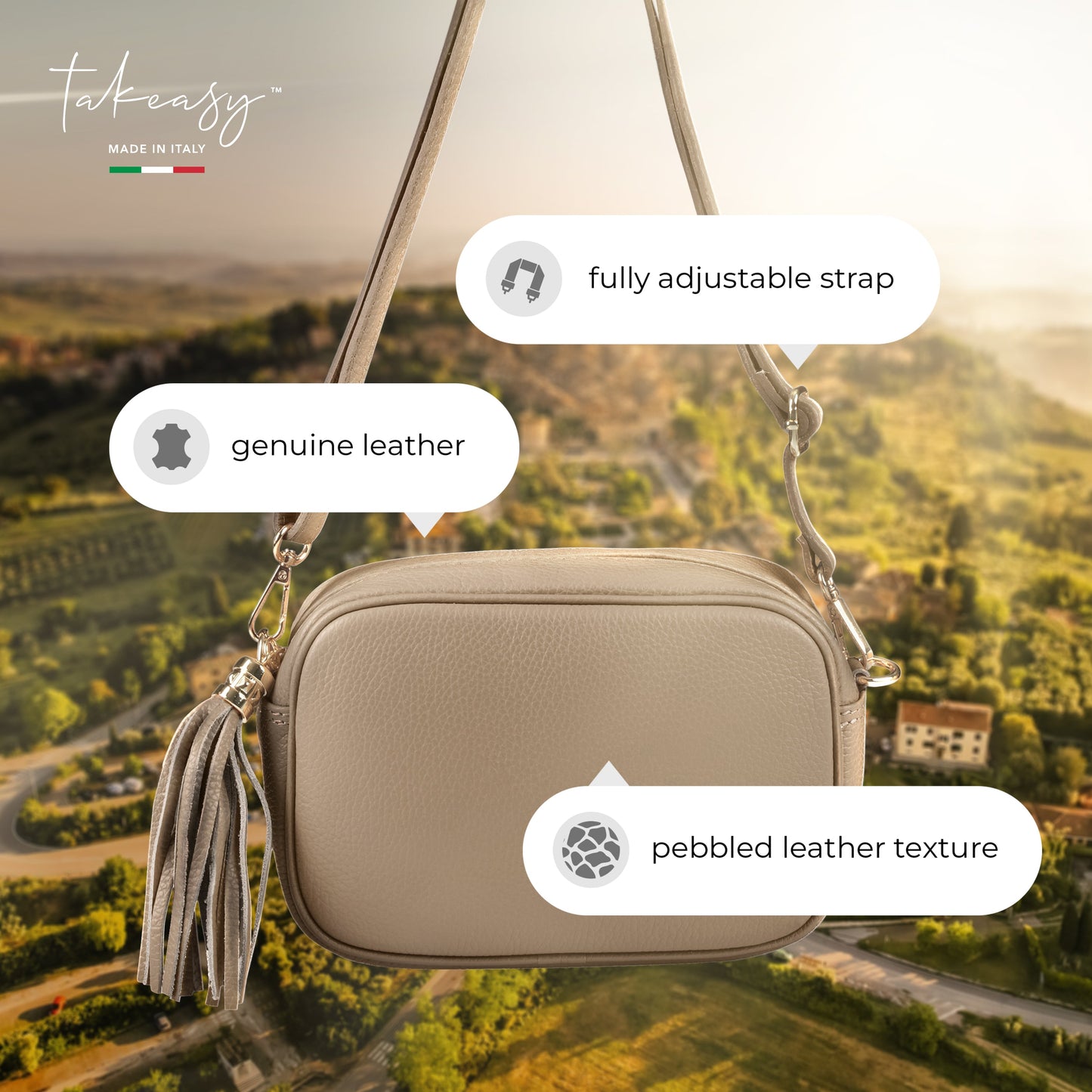 Calf Leather Crossbody Bag