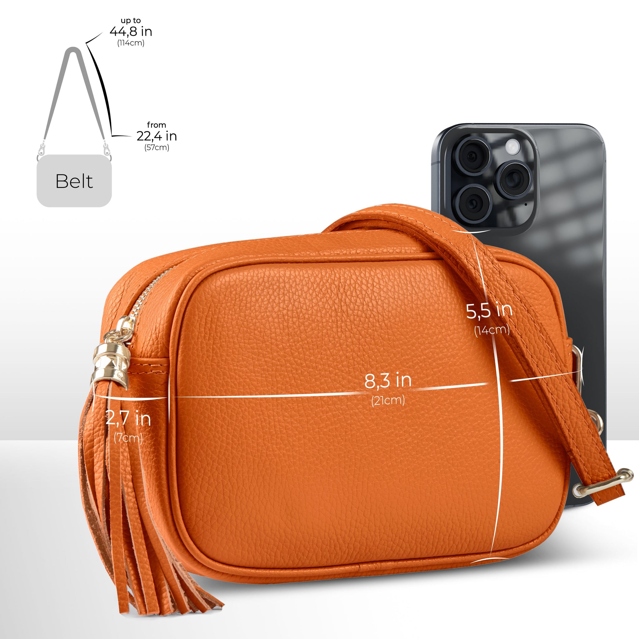 Calf Leather Crossbody Bag