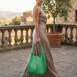 Italian Genuine Calf Leather Hobo Bag 011943 - TAKEASY - Flyclothing LLC