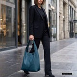 Italian Genuine Calf Leather Hobo Bag 011943 - TAKEASY - Flyclothing LLC