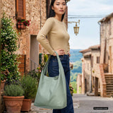 Italian Genuine Calf Leather Hobo Bag 011943 - TAKEASY - Flyclothing LLC