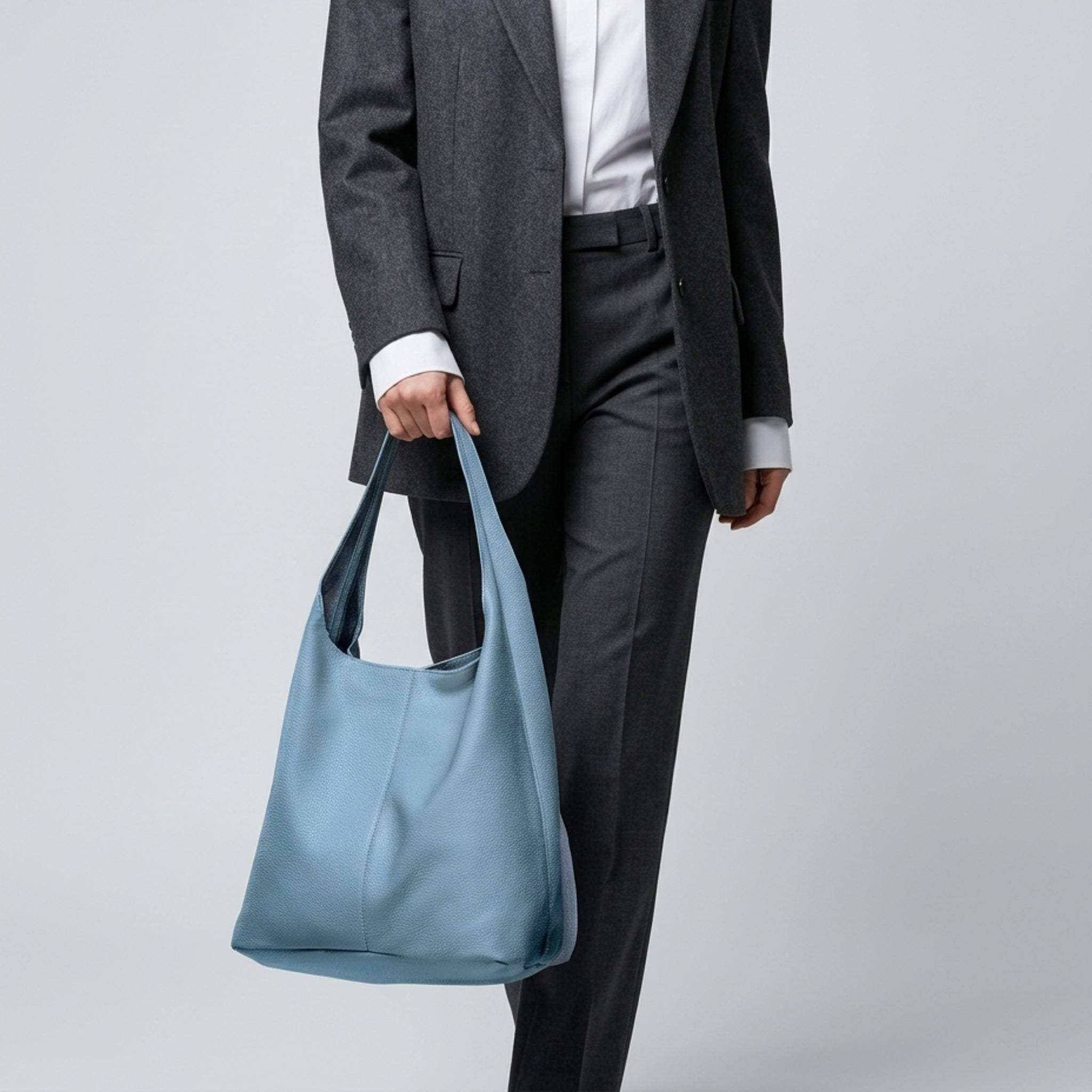 Italian Genuine Calf Leather Hobo Bag 011943 - TAKEASY - Flyclothing LLC