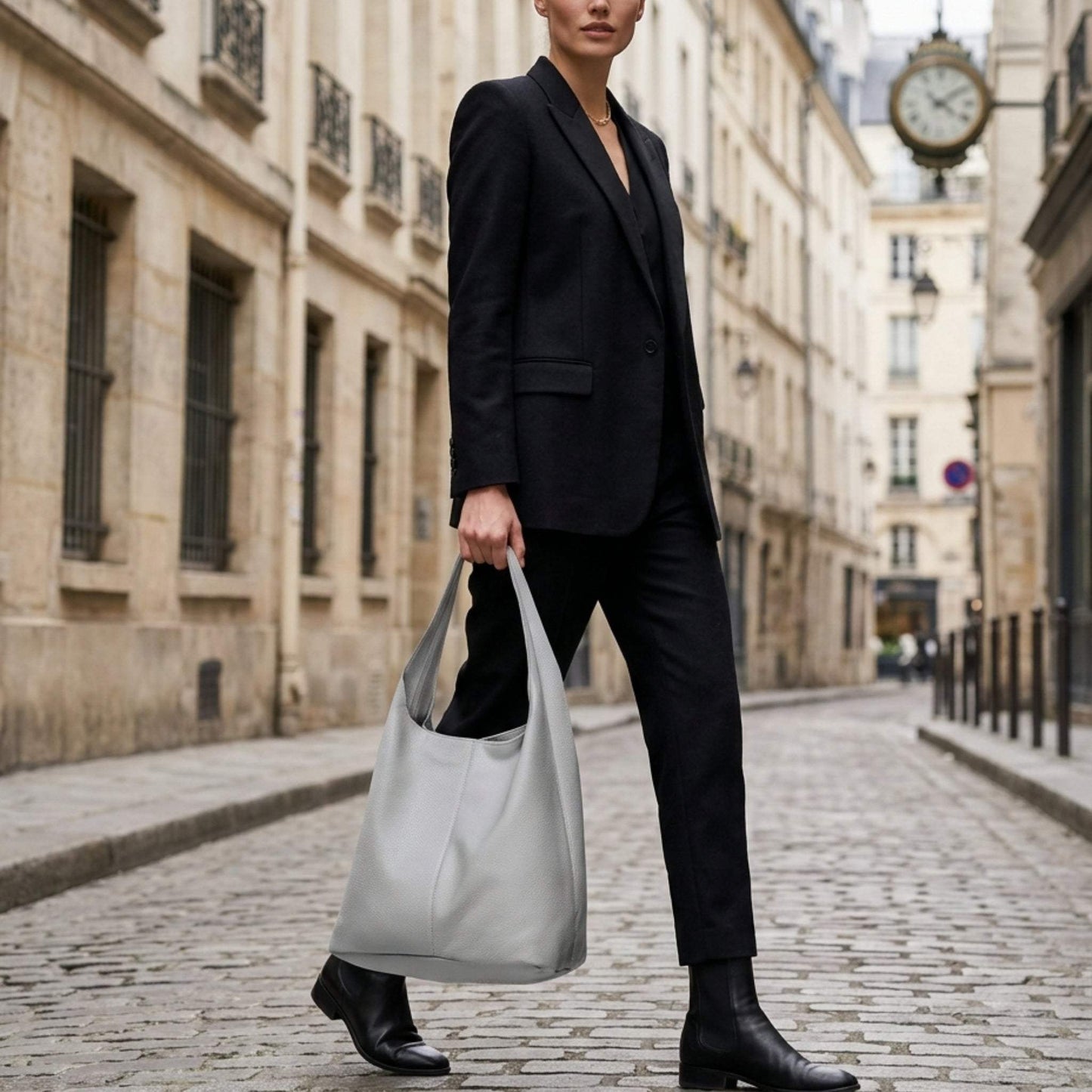 Italian Genuine Calf Leather Hobo Bag 011943 - TAKEASY - Flyclothing LLC