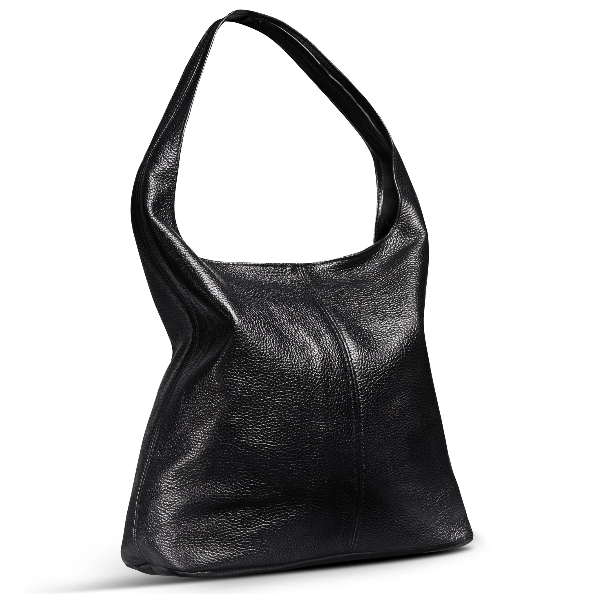 Calf Leather Hobo Bag - TAKEASY - Flyclothing LLC