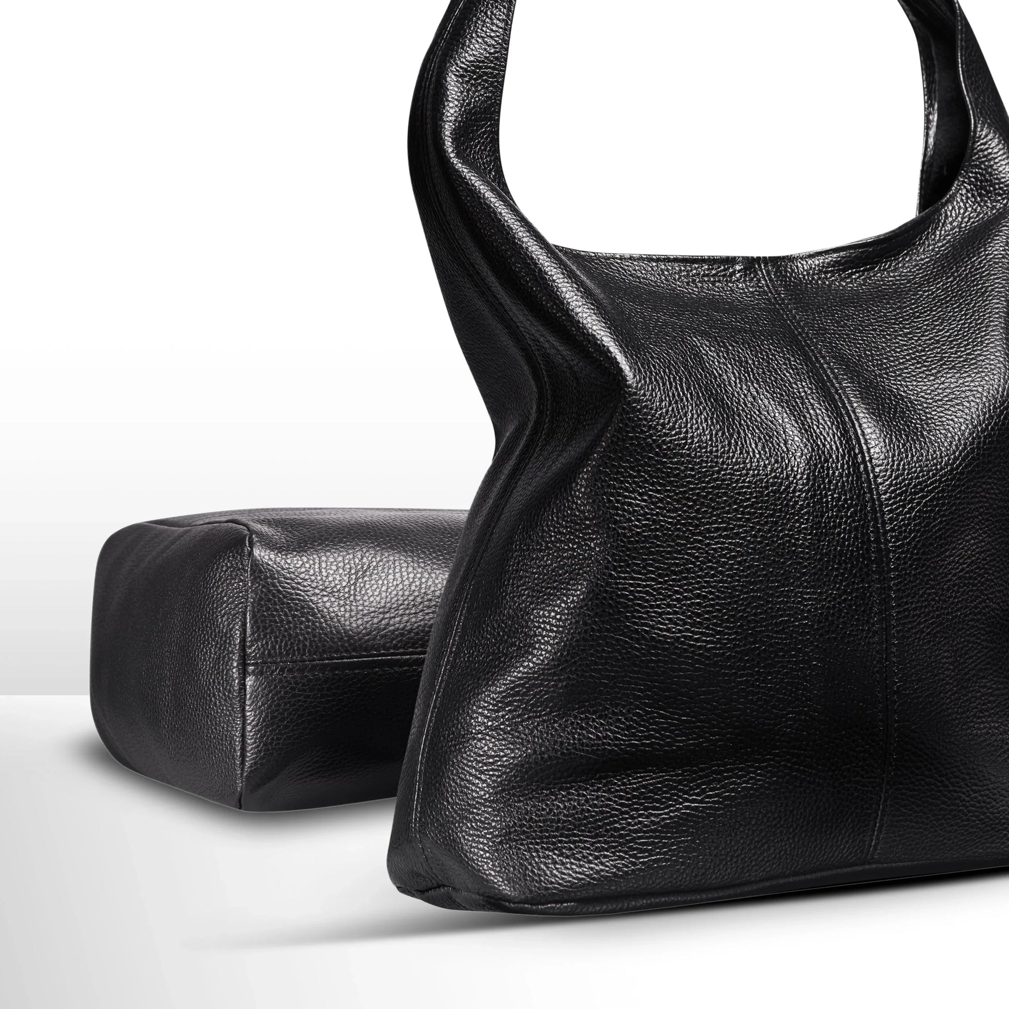 Calf Leather Hobo Bag - TAKEASY - Flyclothing LLC