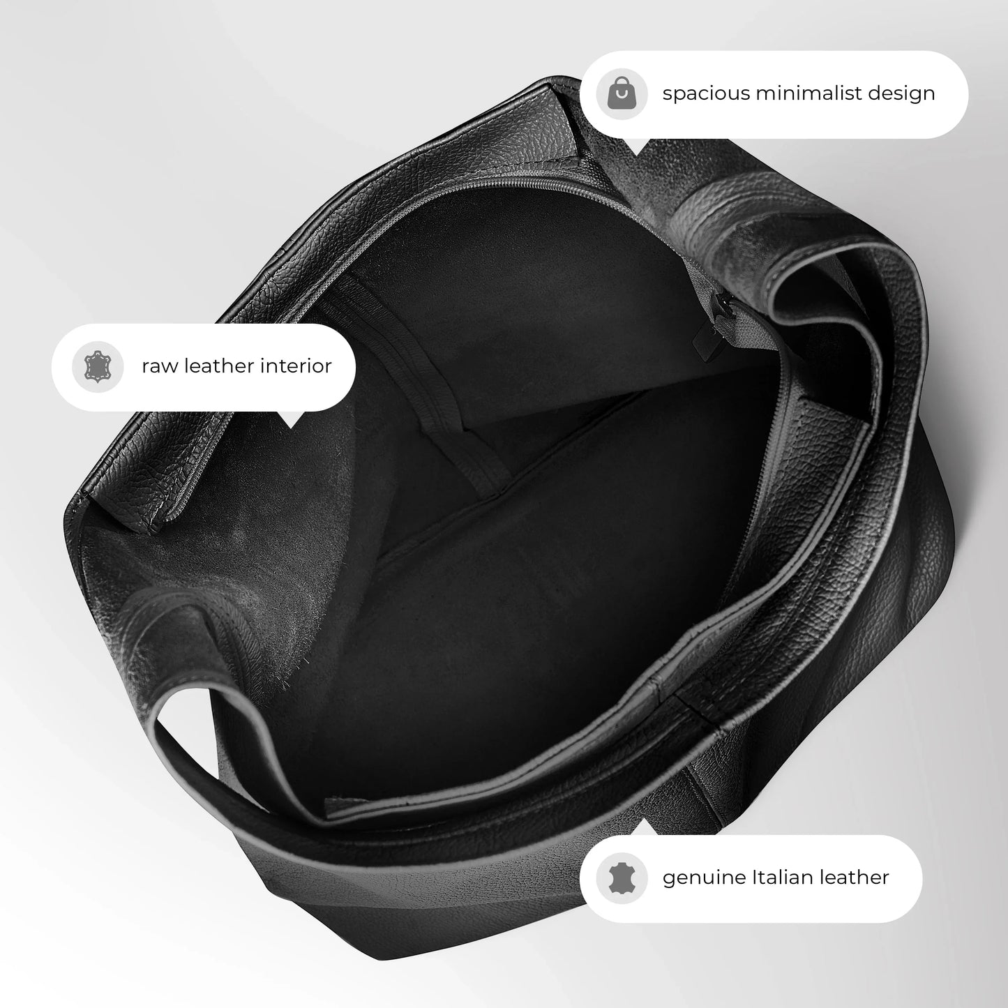 Calf Leather Hobo Bag - TAKEASY - Flyclothing LLC