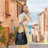 Calf Leather Hobo Bag - TAKEASY - Flyclothing LLC