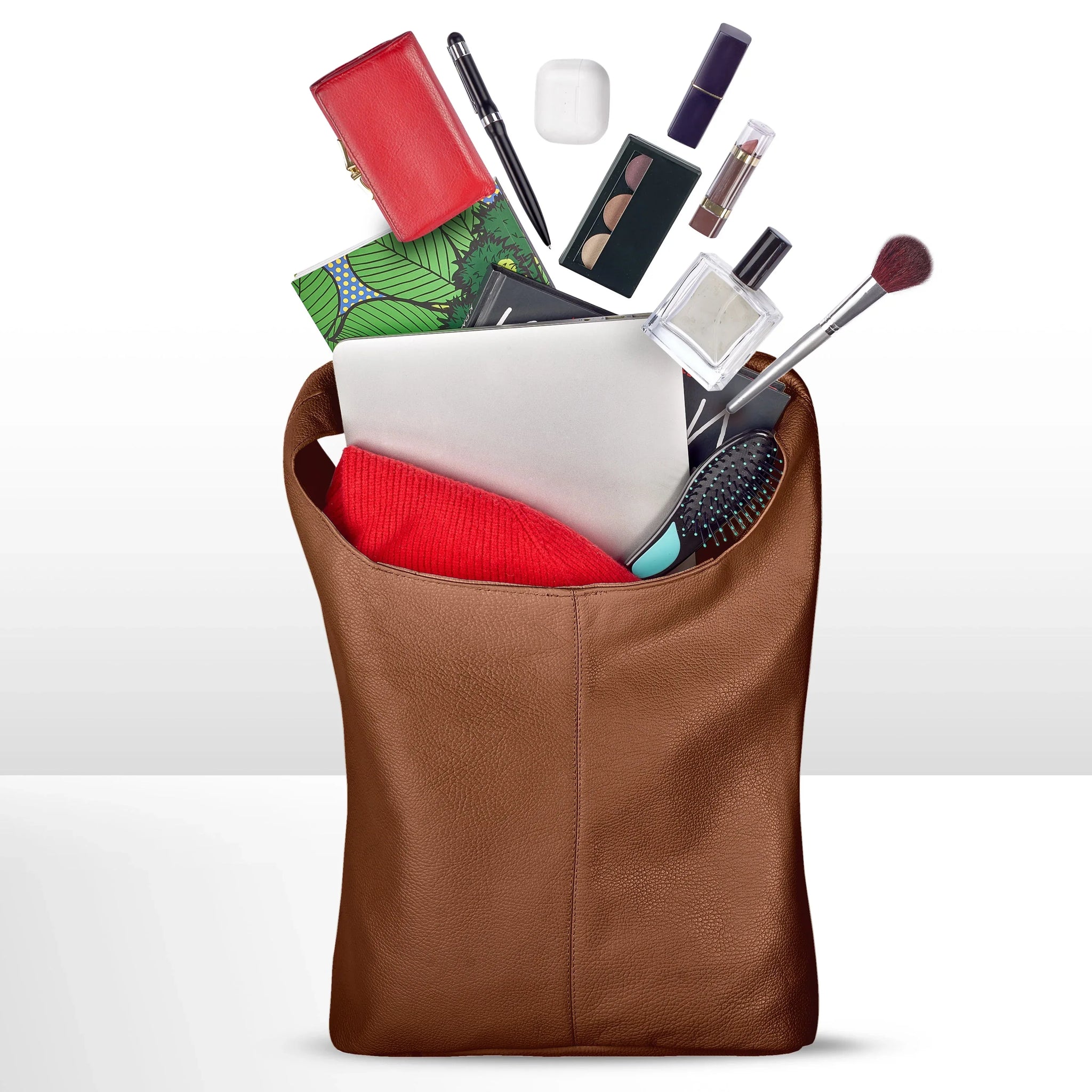 Calf Leather Hobo Bag - TAKEASY - Flyclothing LLC