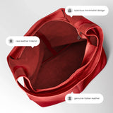 Calf Leather Hobo Bag - TAKEASY - Flyclothing LLC