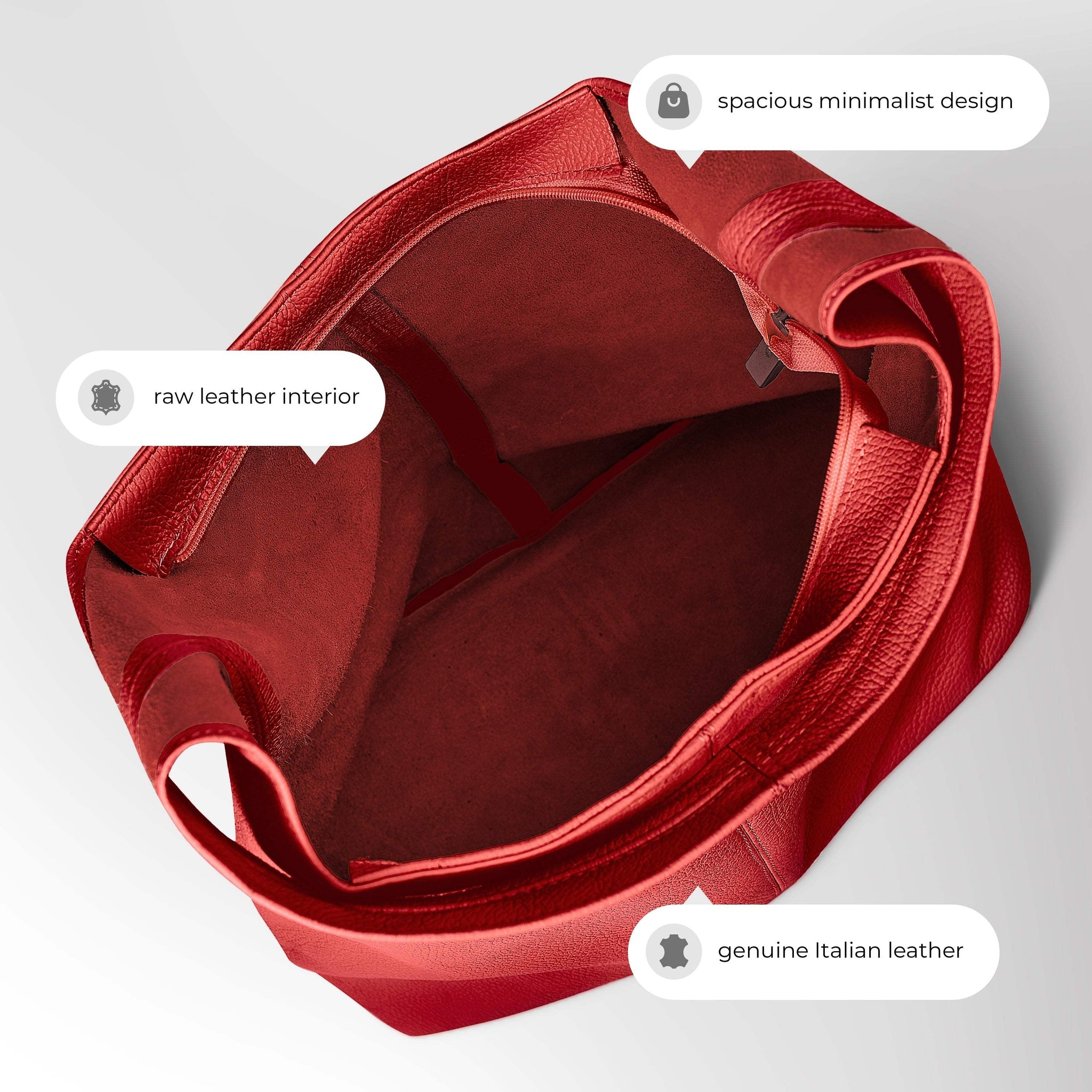 Italian Genuine Calf Leather Hobo Bag 011943 - TAKEASY - Flyclothing LLC