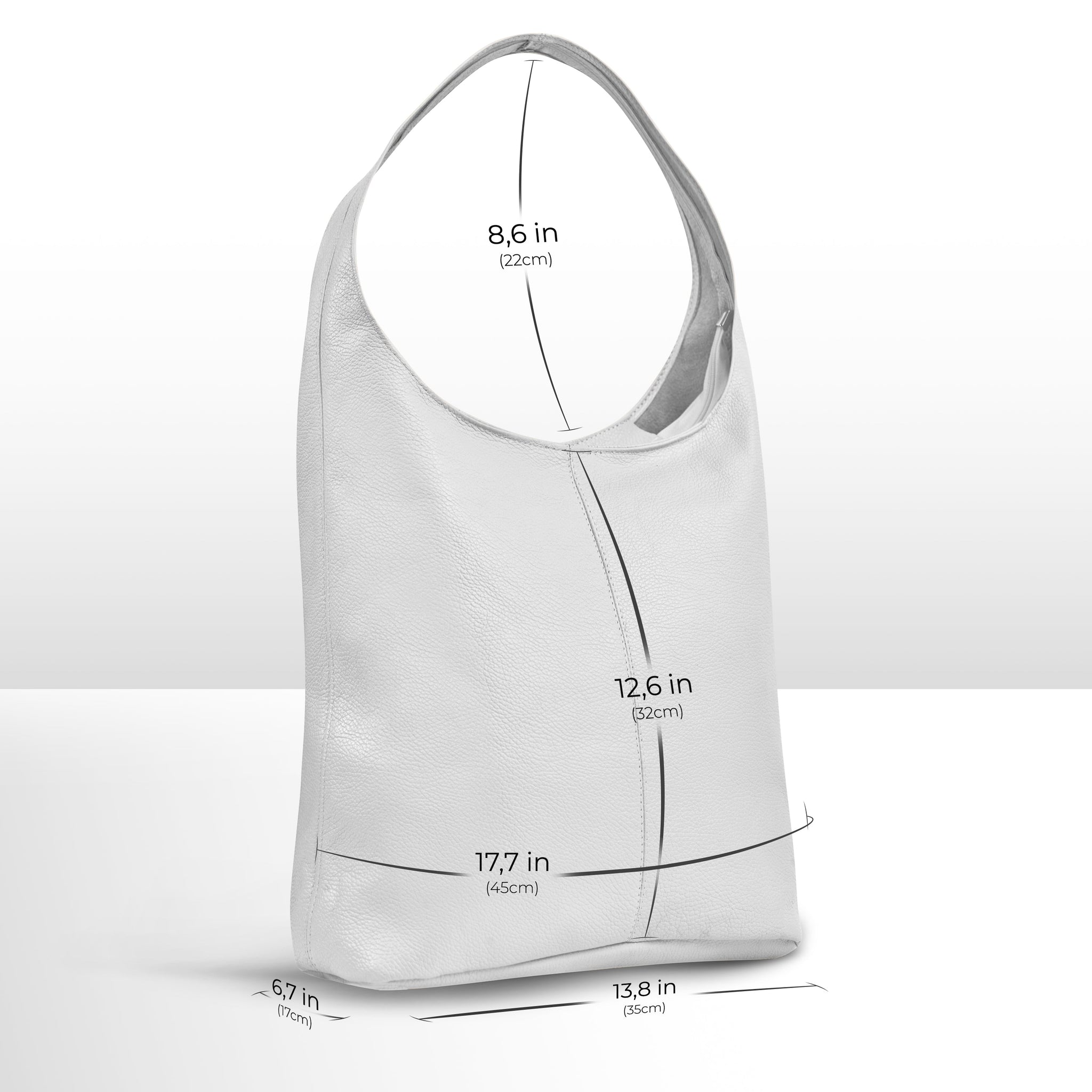 Calf Leather Hobo Bag