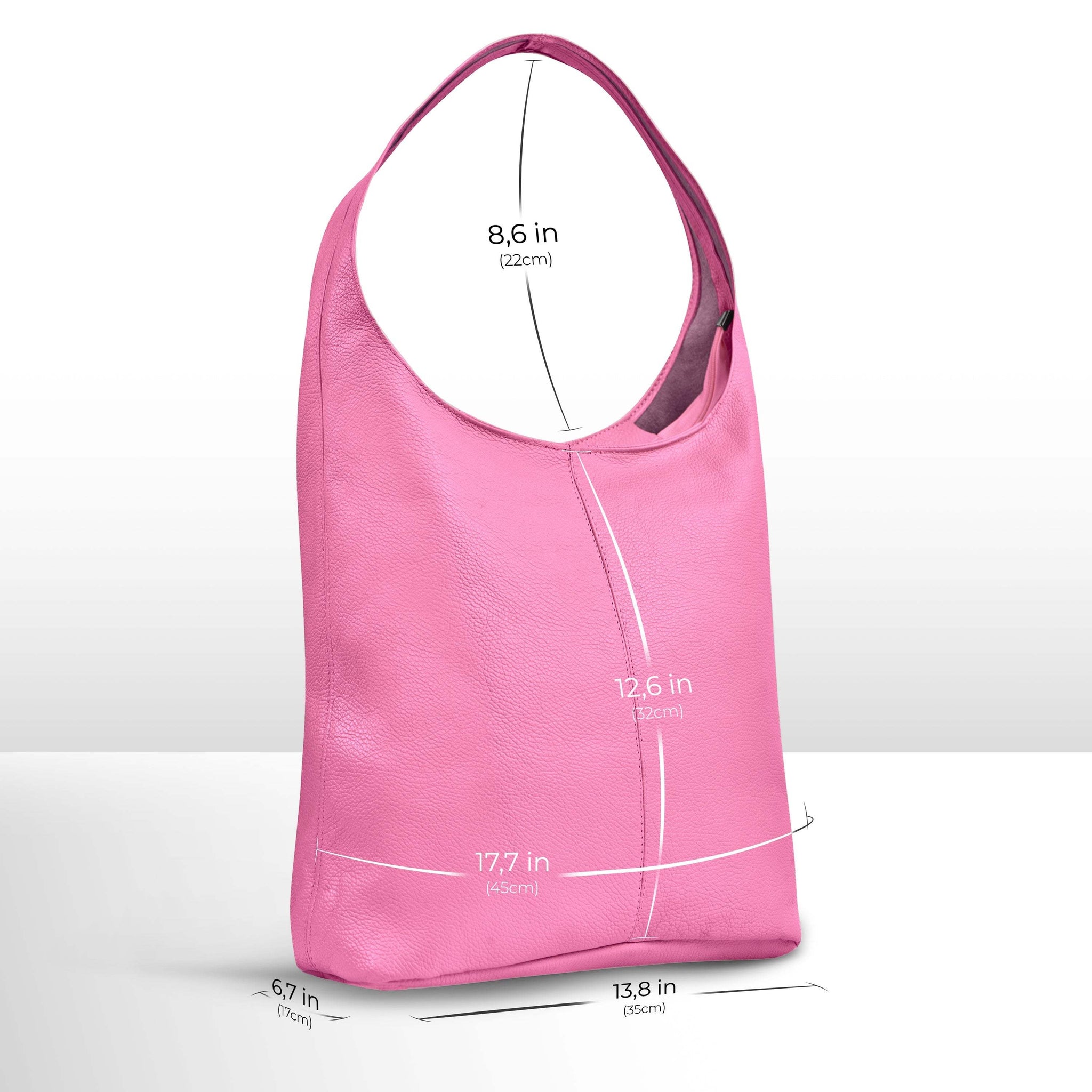 Italian Genuine Calf Leather Hobo Bag 011943 - TAKEASY - Flyclothing LLC