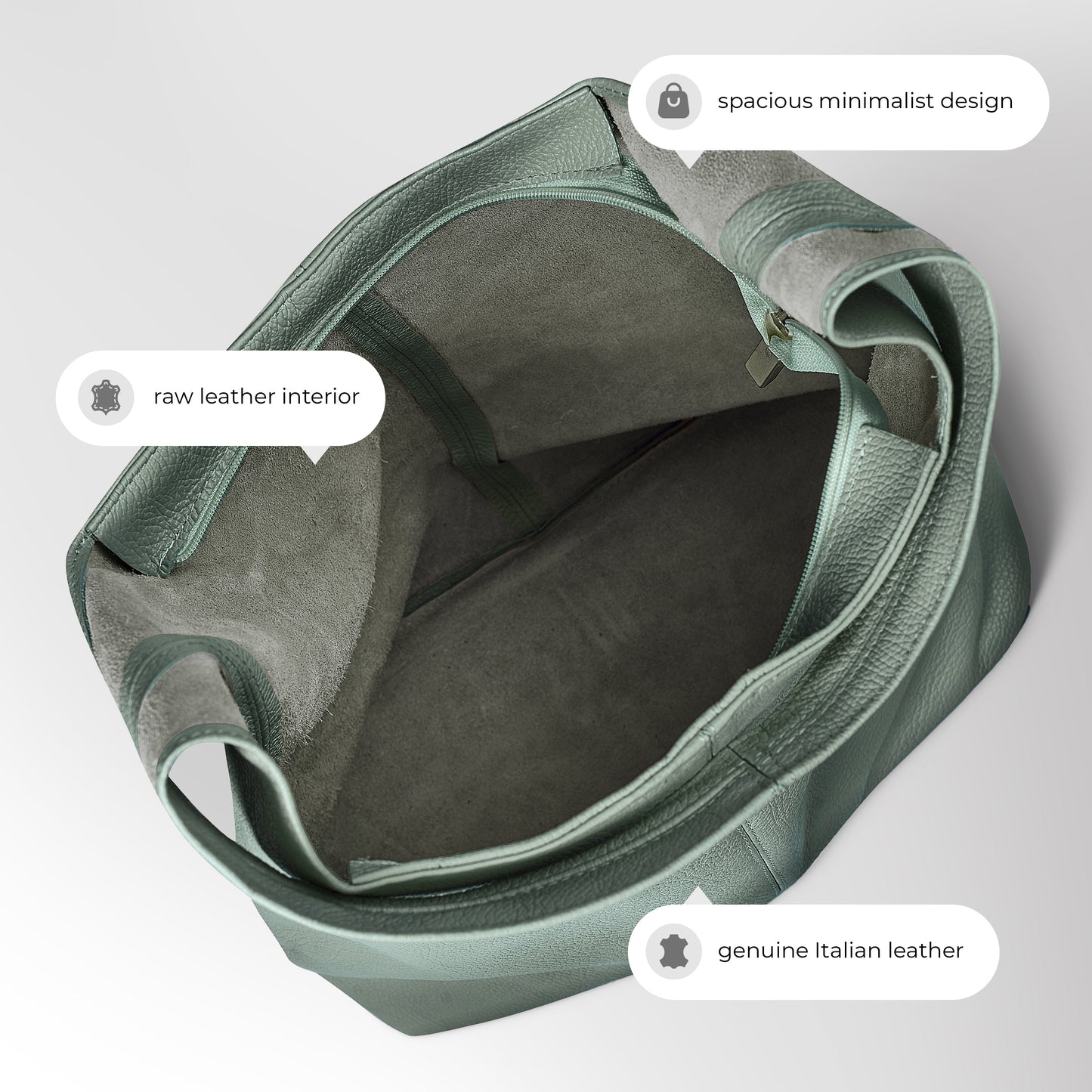 Calf Leather Hobo Bag