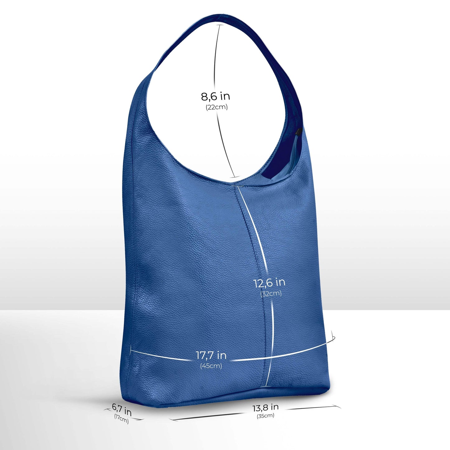 Italian Genuine Calf Leather Hobo Bag 011943 - TAKEASY - Flyclothing LLC
