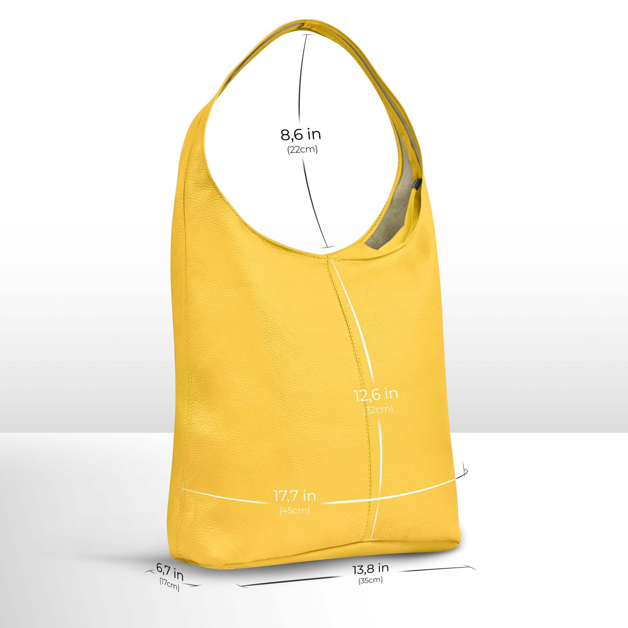 Italian Genuine Calf Leather Hobo Bag 011943 - TAKEASY - Flyclothing LLC