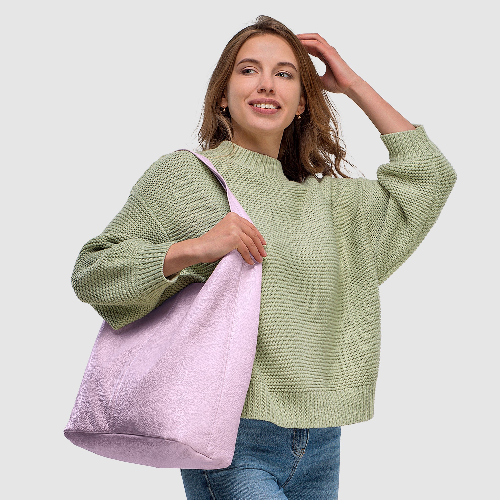 Calf Leather Hobo Bag