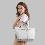 Calf Leather Tote Bag - TAKEASY - Flyclothing LLC