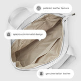 Calf Leather Tote Bag - TAKEASY - Flyclothing LLC