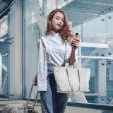 Calf Leather Tote Bag - TAKEASY - Flyclothing LLC