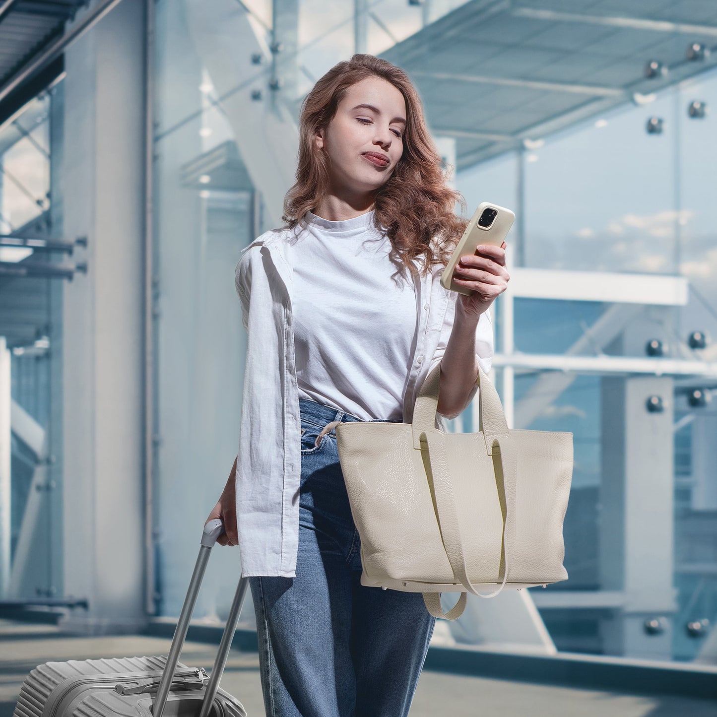 Calf Leather Tote Bag