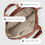 Italian Genuine Calf Leather Tote Bag 122500 - TAKEASY - Flyclothing LLC