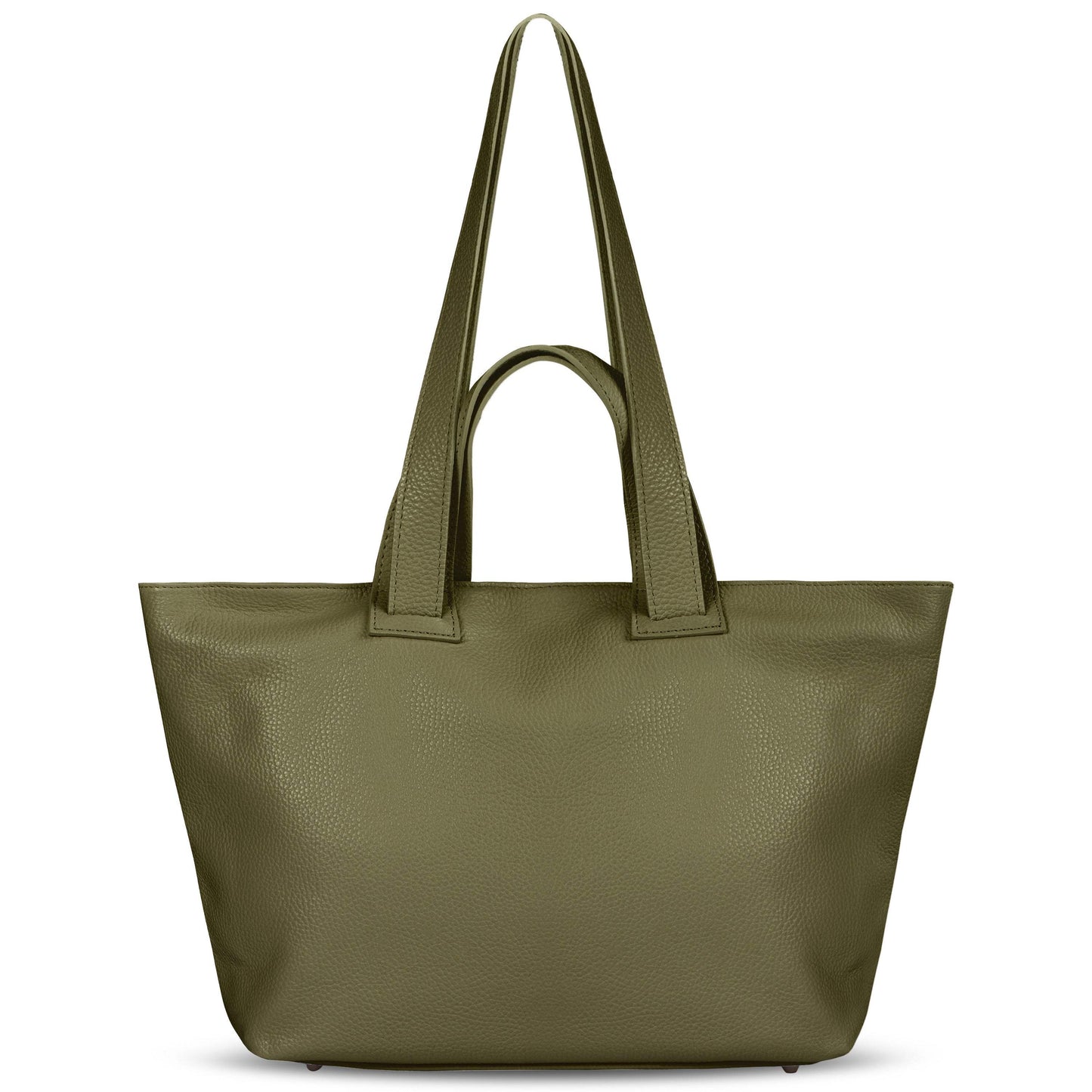 Italian Genuine Calf Leather Tote Bag 122500 - TAKEASY - Flyclothing LLC