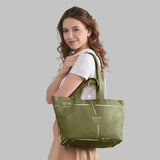 Calf Leather Tote Bag - TAKEASY - Flyclothing LLC