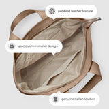 Italian Genuine Calf Leather Tote Bag 122500 - TAKEASY - Flyclothing LLC