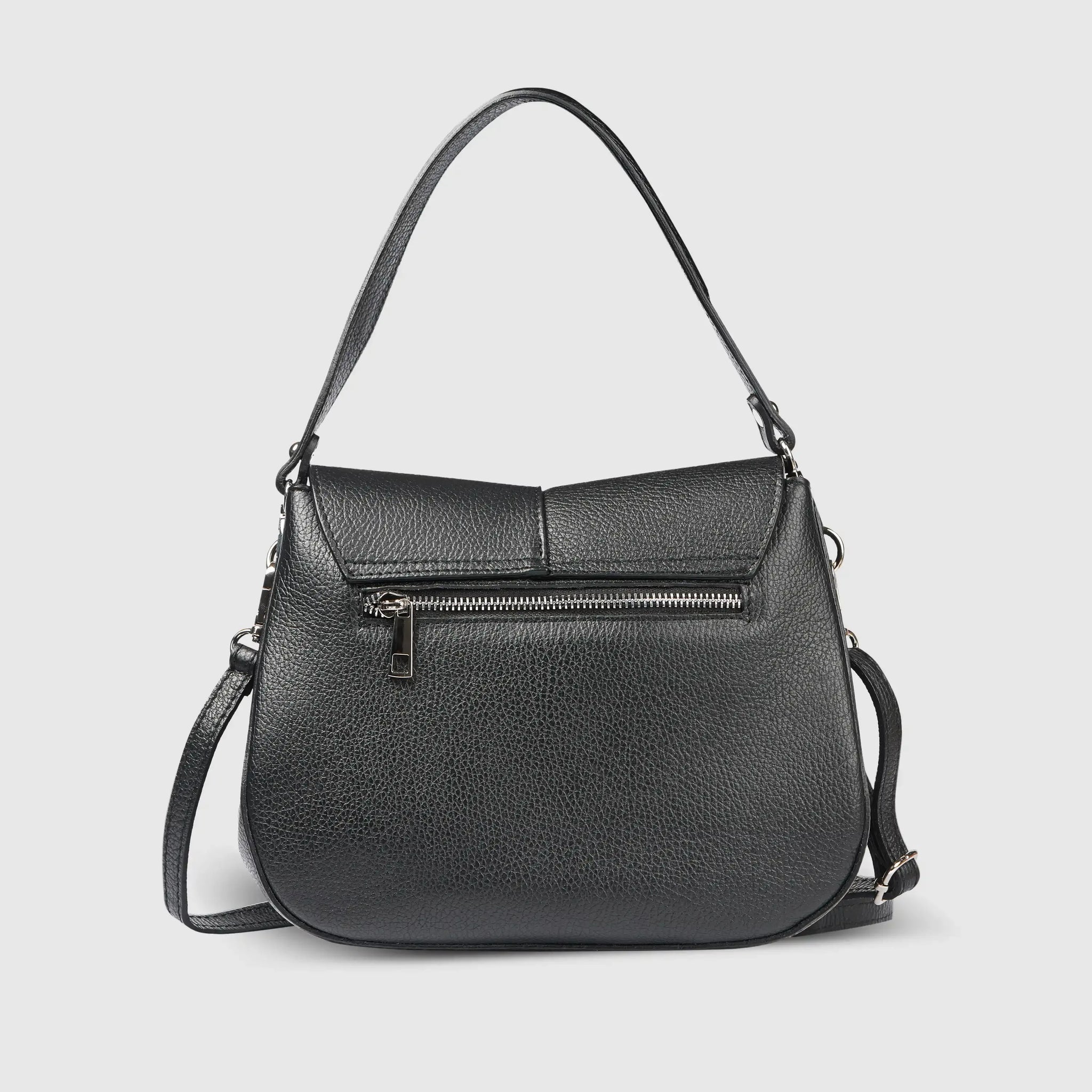 Calf Leather Shoulder Bag - TAKEASY - Flyclothing LLC
