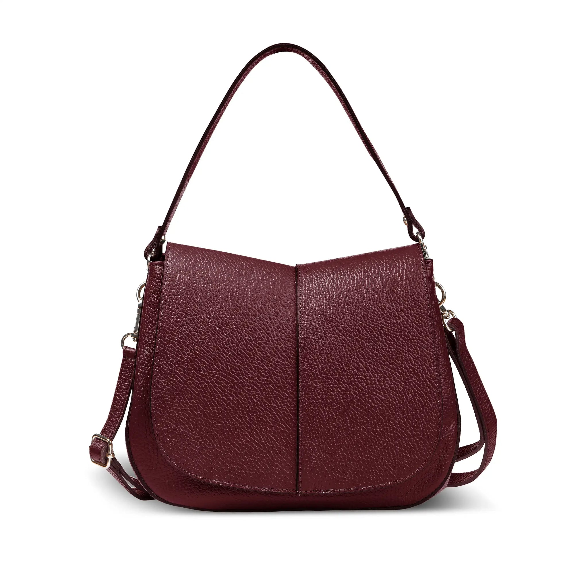 Calf Leather Shoulder Bag - TAKEASY - Flyclothing LLC