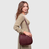 Calf Leather Shoulder Bag - TAKEASY - Flyclothing LLC