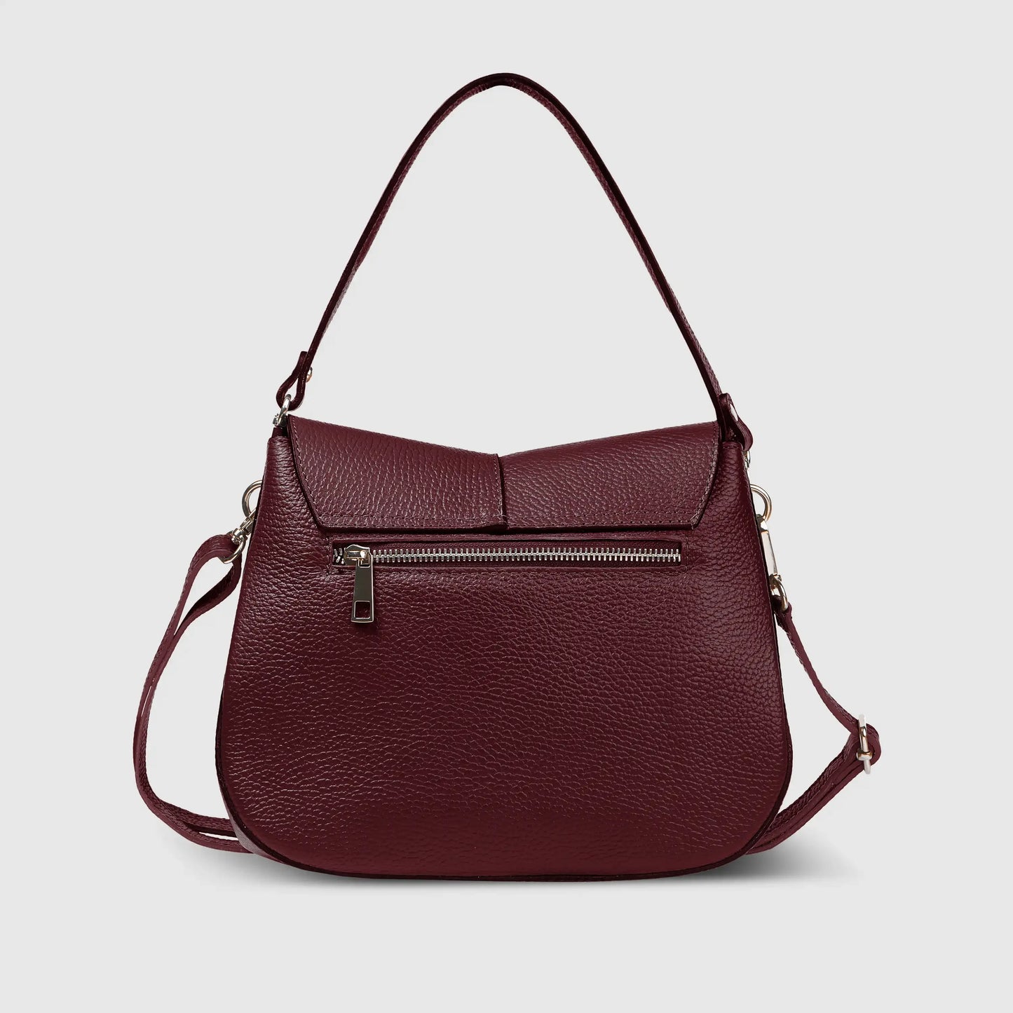 Calf Leather Shoulder Bag - TAKEASY - Flyclothing LLC