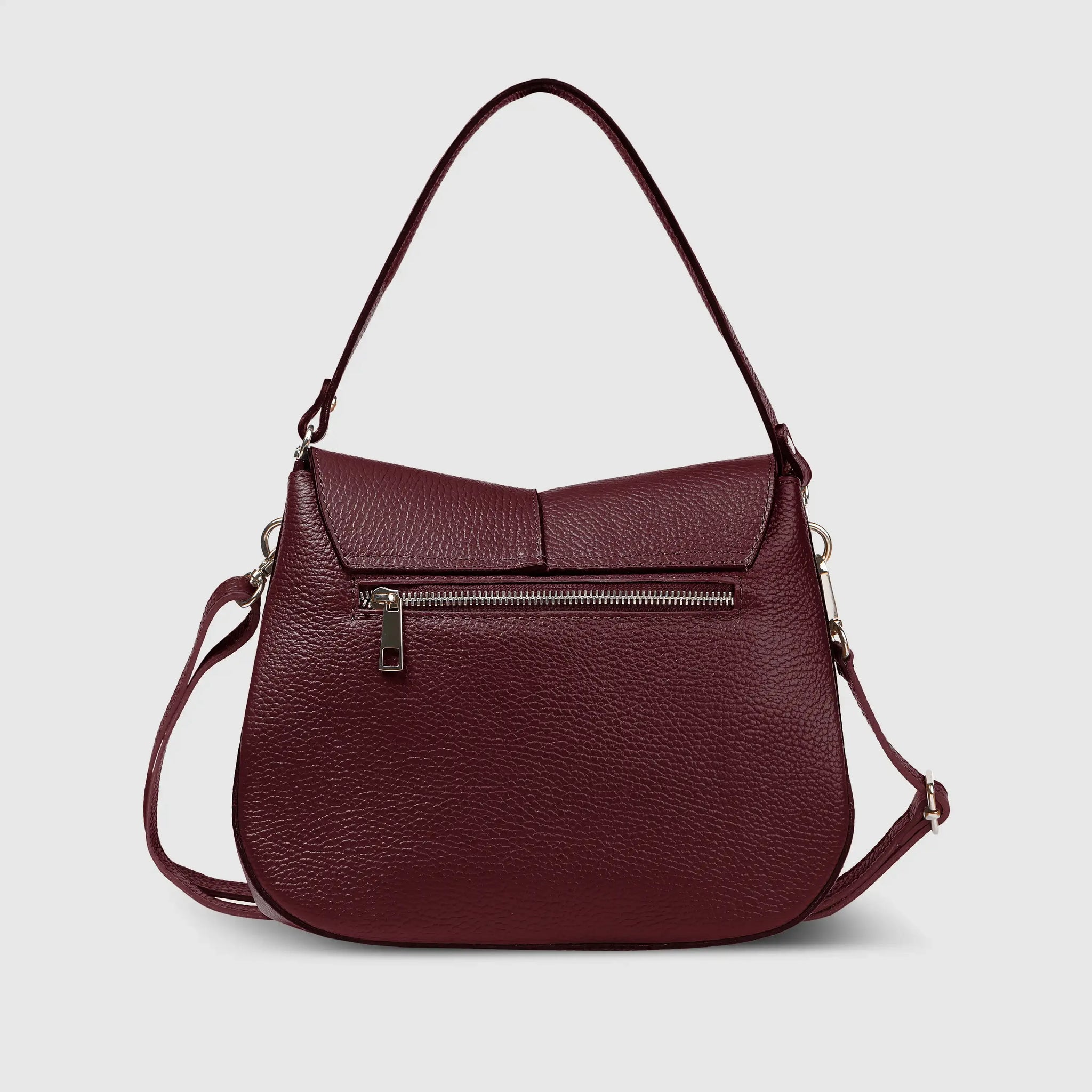 Calf Leather Shoulder Bag - TAKEASY - Flyclothing LLC
