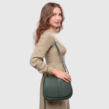 Calf Leather Shoulder Bag - TAKEASY - Flyclothing LLC