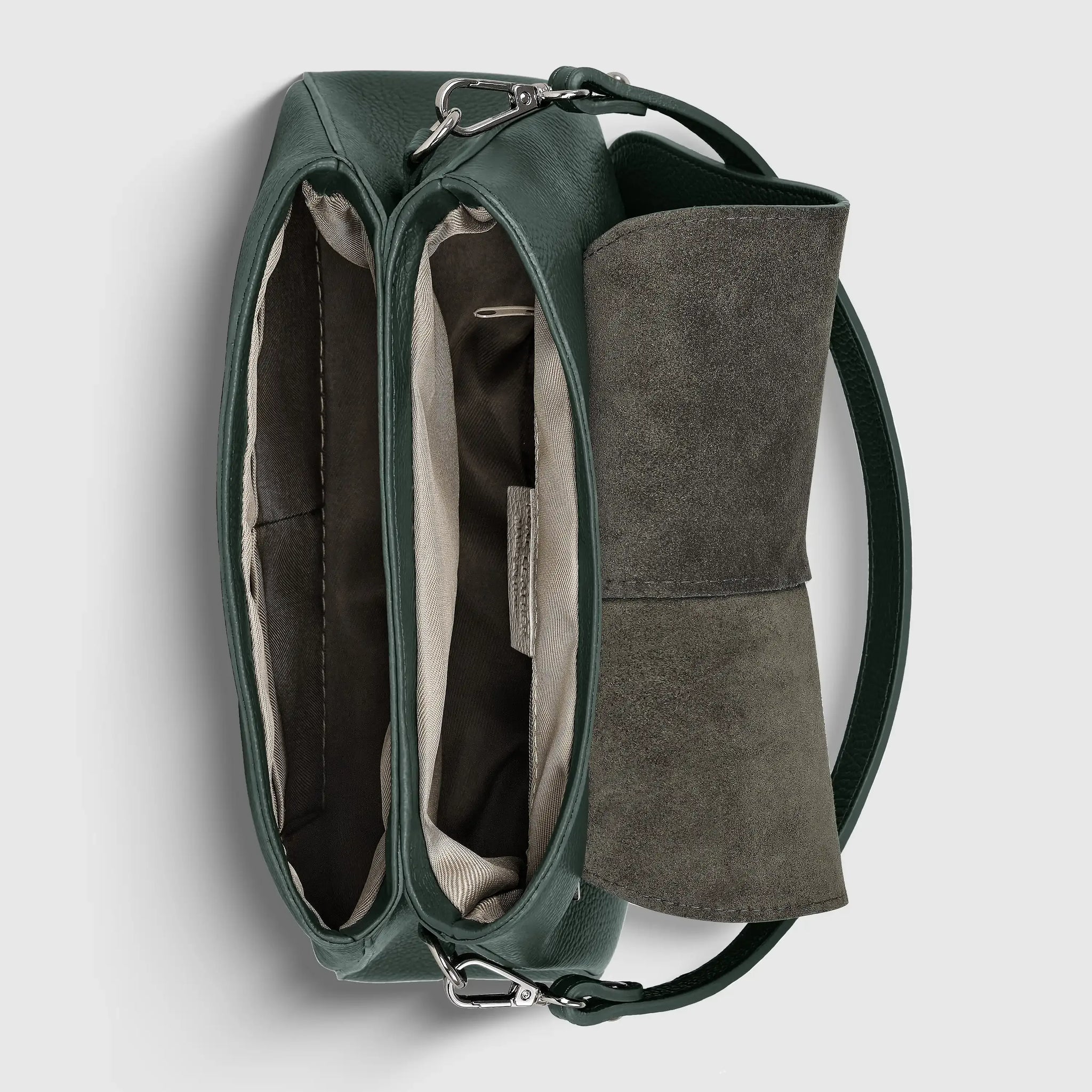 Calf Leather Shoulder Bag - TAKEASY - Flyclothing LLC