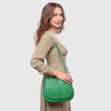 Calf Leather Shoulder Bag - TAKEASY - Flyclothing LLC