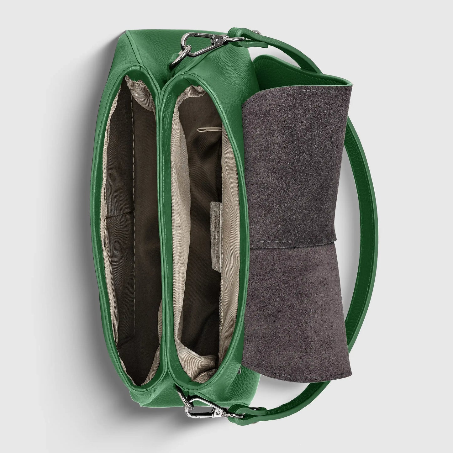 Calf Leather Shoulder Bag - TAKEASY - Flyclothing LLC