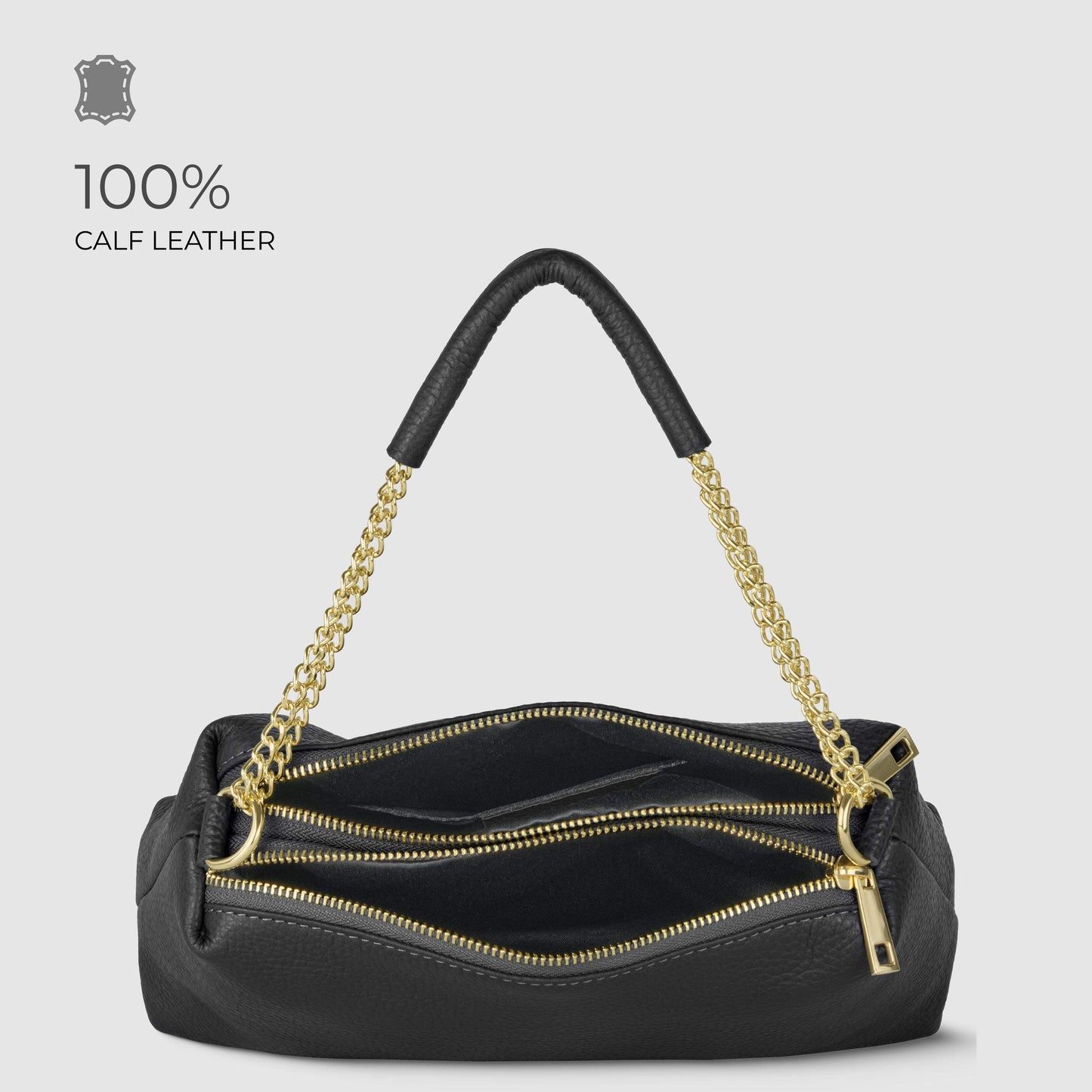 Italian Full-Grain Leather Crossbody Bag | Milano - TAKEASY - Flyclothing LLC