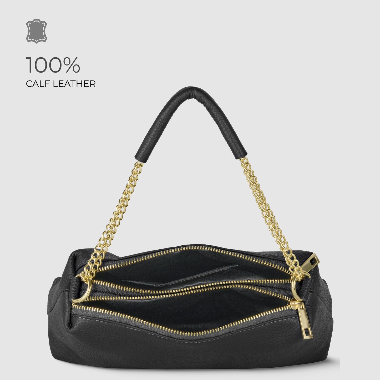 Italian Genuine Calf Leather Crossbody Bag 171522 - TAKEASY - Flyclothing LLC