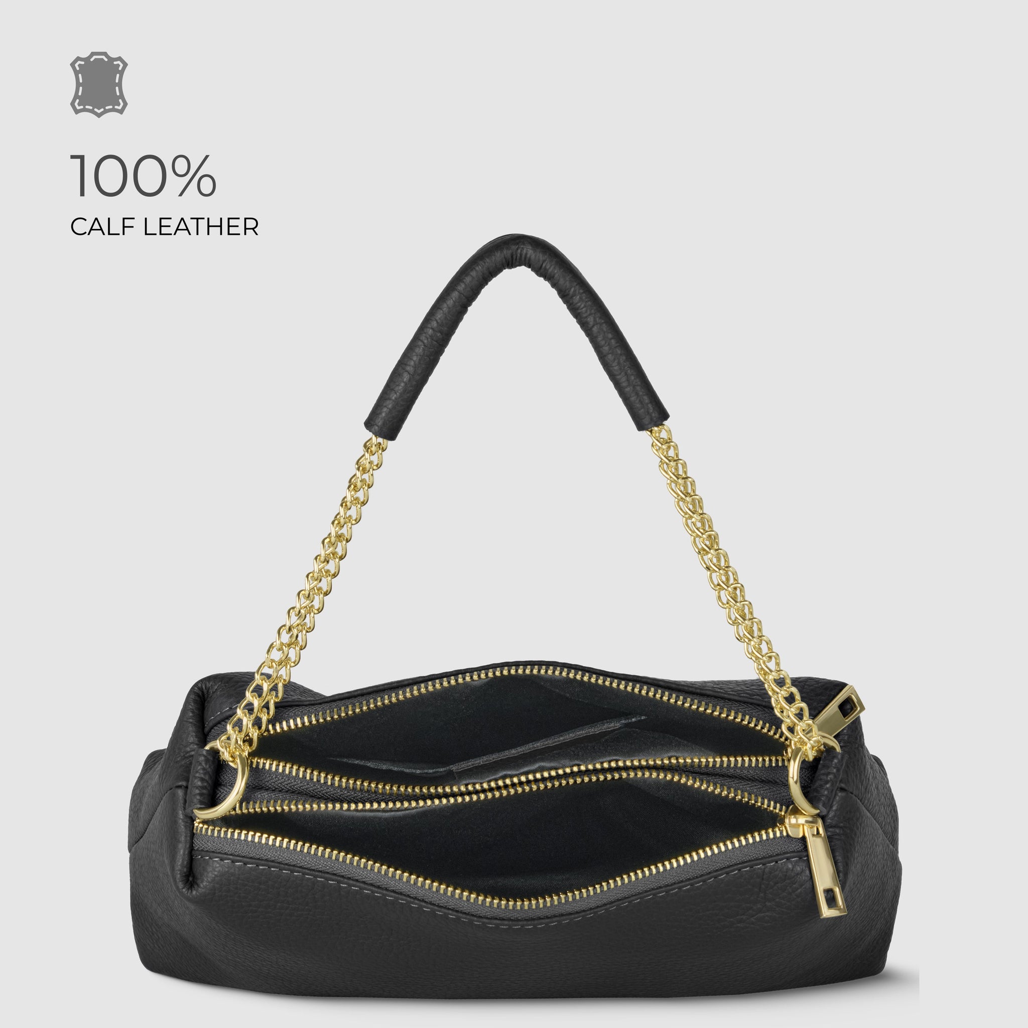 Italian Genuine Calf Leather Crossbody Bag 171522 - TAKEASY - Flyclothing LLC
