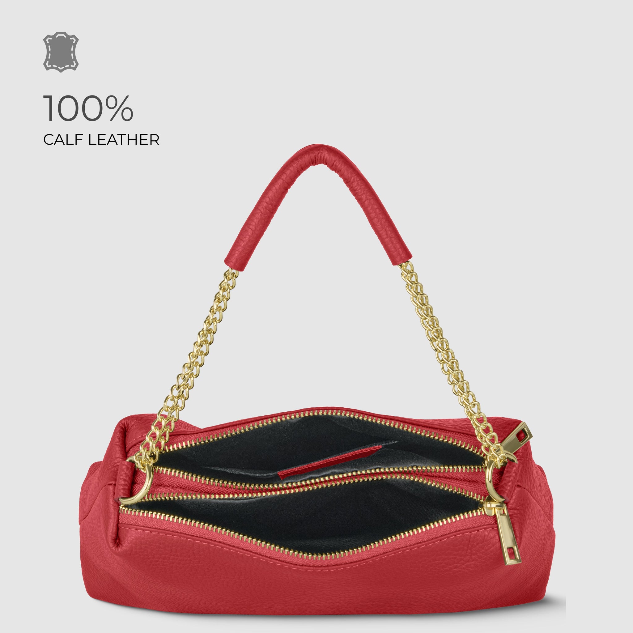 Italian Genuine Calf Leather Crossbody Bag 171522 - TAKEASY - Flyclothing LLC