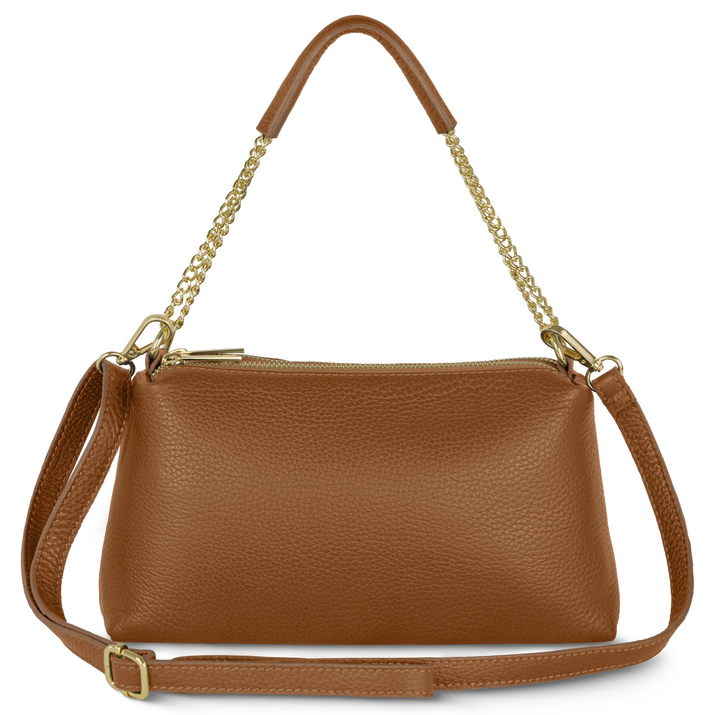 Italian Genuine Calf Leather Crossbody Bag 171522 - TAKEASY - Flyclothing LLC