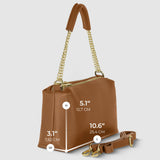 Italian Genuine Calf Leather Crossbody Bag 171522 - TAKEASY - Flyclothing LLC