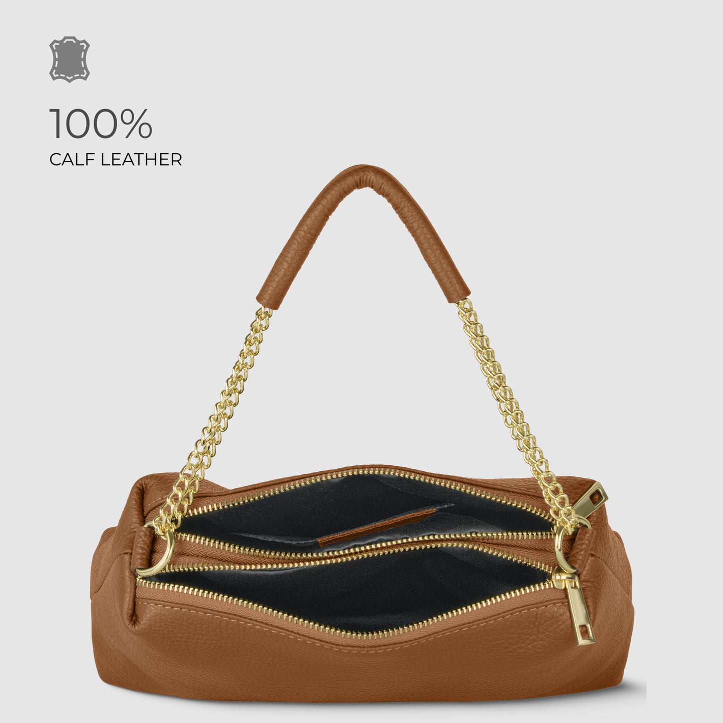 Italian Genuine Calf Leather Crossbody Bag 171522 - TAKEASY - Flyclothing LLC