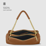 Italian Genuine Calf Leather Crossbody Bag 171522 - TAKEASY - Flyclothing LLC