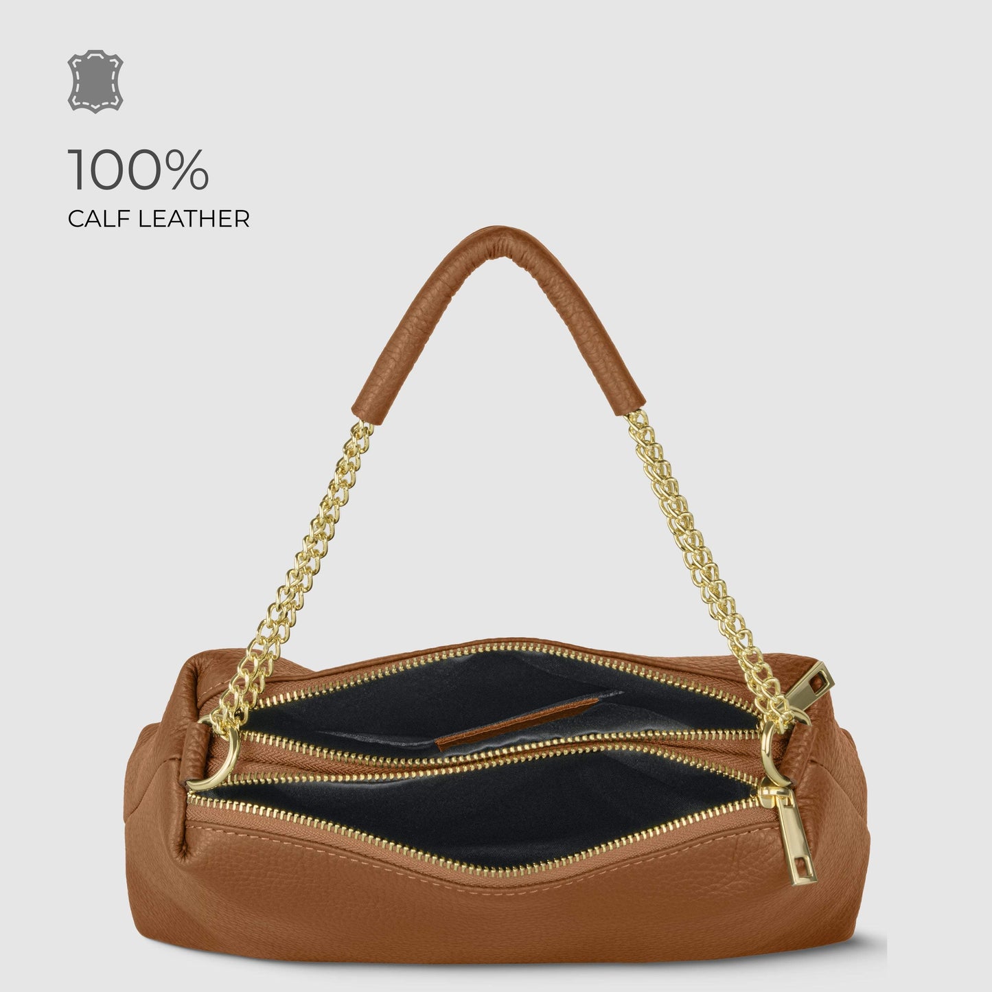 Italian Full-Grain Leather Crossbody Bag | Milano - TAKEASY - Flyclothing LLC