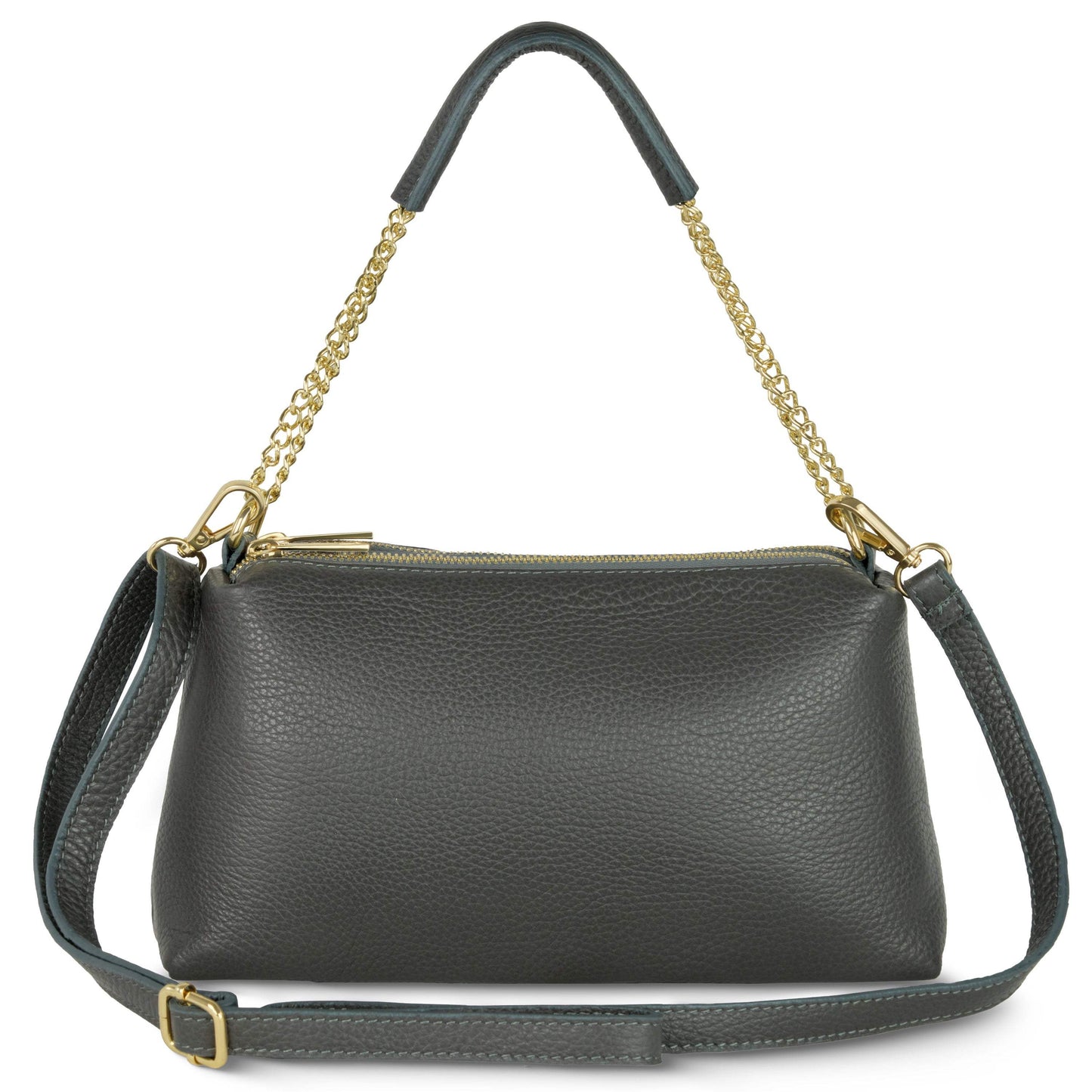 Italian Full-Grain Leather Crossbody Bag | Milano - TAKEASY - Flyclothing LLC