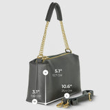 Italian Full-Grain Leather Crossbody Bag | Milano - TAKEASY - Flyclothing LLC